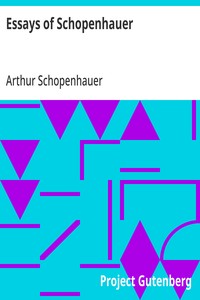 Cover of Essays of Schopenhauer — Backgro...