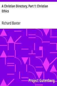 Cover of A Christian Directory, Part 1: Christian Ethics — Reading Companion