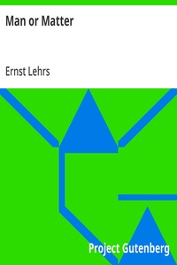 Cover of Man or Matter Introduction to a Spiritual Understanding of Nature on the Basis of Goethe's Method of Training Observation and Thought — Edition Insights