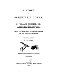 Cover of History of scientific ideas — St...