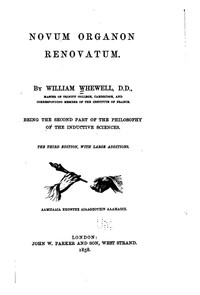 Cover of Novum organon renovatum Being th...