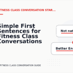 Simple First Sentences for Fitness Class Conversations