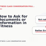 How to Ask for Documents or Information in Fitness Class Conversation English