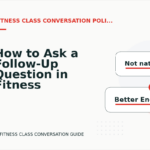 How to Ask a Follow-Up Question in Fitness Class Conversation English