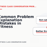 Common Problem Explanation Mistakes in Fitness Class Conversation English
