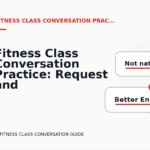 Fitness Class Conversation Practice: Request and Reply Examples