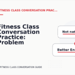 Fitness Class Conversation Practice: Problem and Solution Replies