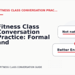 Fitness Class Conversation Practice: Formal and Friendly Versions