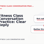 Fitness Class Conversation Practice: Clear Reply Patterns