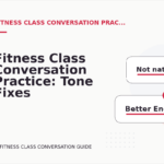 Fitness Class Conversation Practice: Tone Fixes for Real Situations