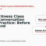 Fitness Class Conversation Practice: Before and After Corrections