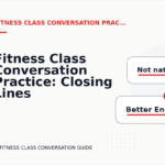 Fitness Class Conversation Practice: Closing Lines and Follow-Ups